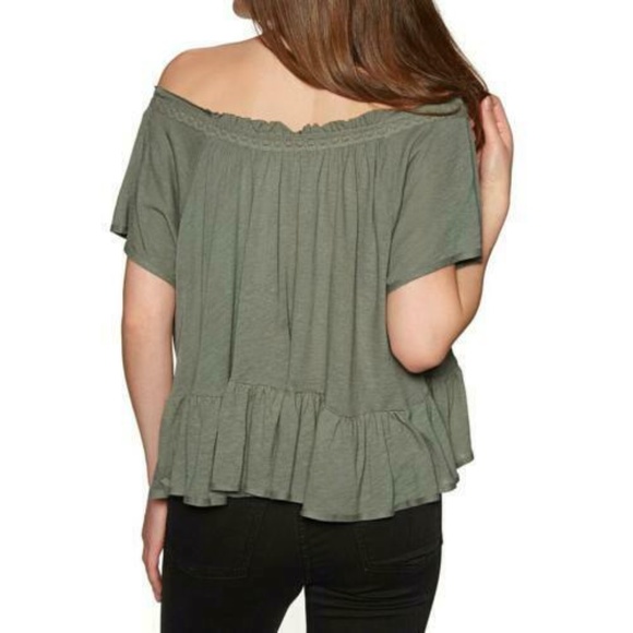 Free People Charlie Olive Green Tee - Picture 5 of 9
